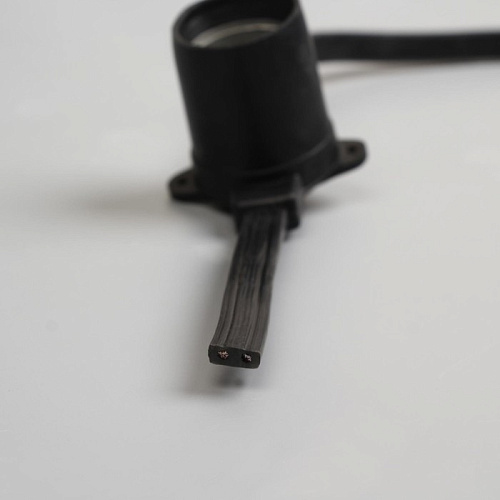 													Белт-лайт кабель шаг 40 см 2-жильный каучук черный уличный (IP65) E27 1 м 7859943-1 фото 4